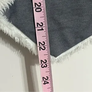 Mudd Women's Juniors Sleeveless Vest Size 10 Gray with White Fleece Lining‎ thumbnail 7
