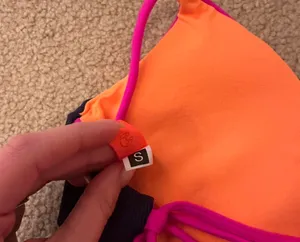 Maaji Pink Blue and Orange Bikini Set. Size small thumbnail 4