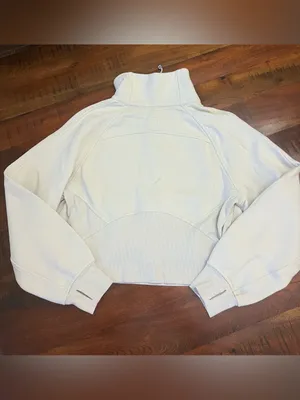 Lululemon Scuba Half Zip Pullover Ivory XS/S thumbnail 4