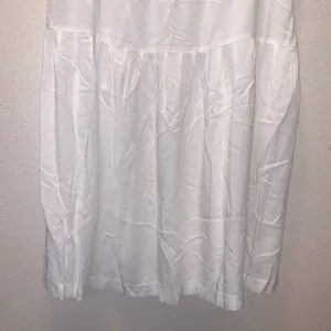 White stretchy casual summer sheer office midi skirt thumbnail 3