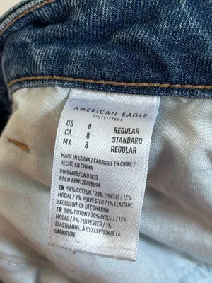 American Eagle Mom Straight Jean Size 8 Stretch AE thumbnail 3