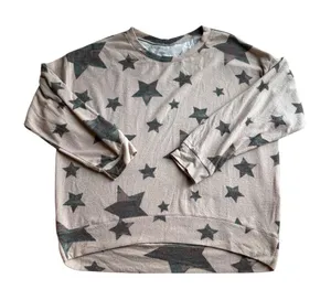 White Birch Star Patterned Sweater - Cream and Camo thumbnail 1