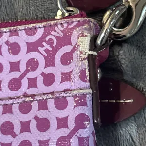 Coach Signature‎ Pink Gramercy Op Art Messenger Crossbody Purse thumbnail 16