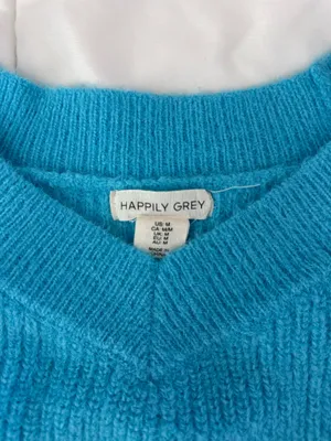 Bright Blue Sweater Size M thumbnail 3