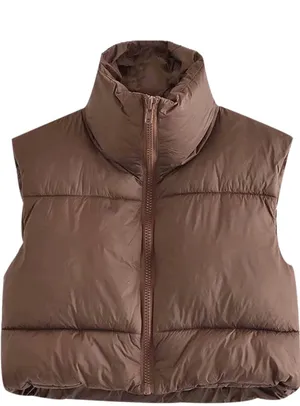 Crop Vest Brown Size M thumbnail 3