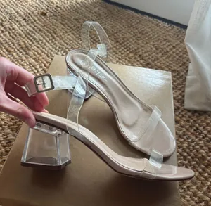 Nasty Gal Clear Heels thumbnail 1