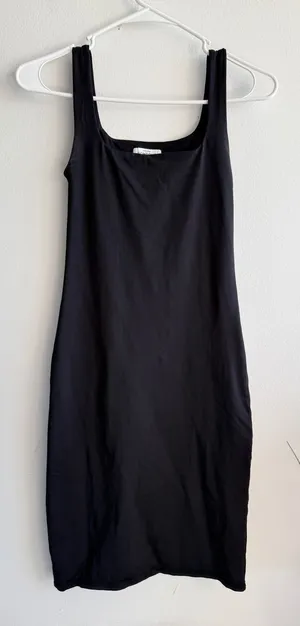 Babaton Contour Squareneck Mini Dress Black XS Sleeveless‎ Bodycon Aritzia thumbnail 1