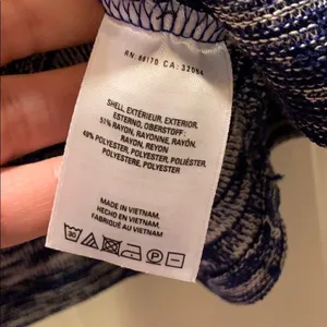 ✨Anthropologie Postmark Malu Dolman Navy Space Dye Top thumbnail 5