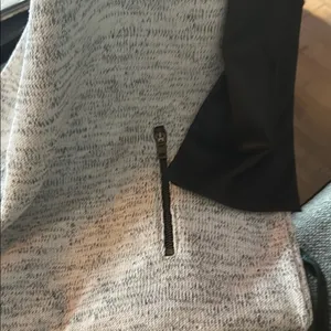 Sanctuary Black and Gray Vegan Sleeve Sweater Dress thumbnail 5
