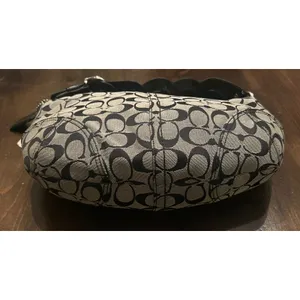 Coach Soho Signature Hobo Black Grey New Monogram Canvas F11858 Classic Y2K thumbnail 7