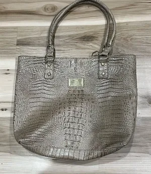 Marc Fisher East West Croc Large Tote Shoulder Bag thumbnail 1