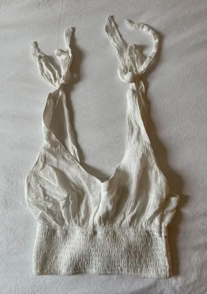 Hollister White Tank Top thumbnail 1