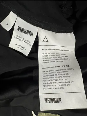 Reformation Black One Piece Satin Jumpsuit Pajamas Women’s 4 thumbnail 4