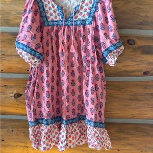Old Navy Puff-Sleeve Printed Mini Swing Dress size XL thumbnail 3