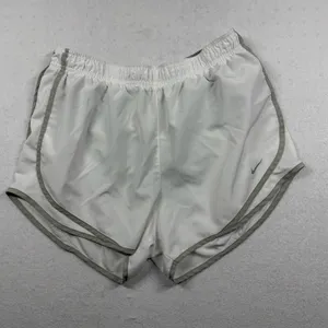 Nike Tempo Dri-FIT Running Shorts Women’s Large White Gray Lined Athletic thumbnail 1
