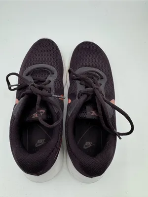 Nike Tanjun Dark Purple eggplant & Rose Gold women’s sneakers size 9 thumbnail 4