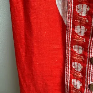 Farm Rio Monsteras 100% Linen Vibrant Tropical Vacation Mini Dress Size Small thumbnail 3