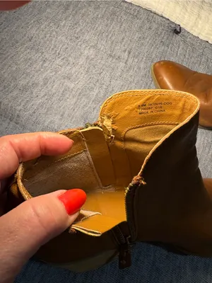 Frye Cognac Leather Ankle Booties with Side Zip Size 8.5 thumbnail 10
