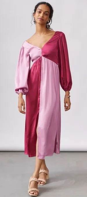 COPY - Anthropologie Colorblocked Maxi Dress thumbnail 1