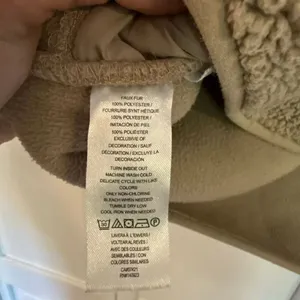 Lou & Grey Loft tan Sherpa oversized pullover fleece large thumbnail 4