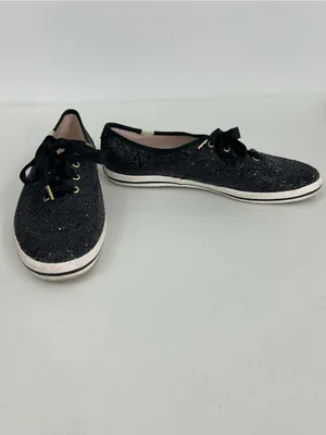 Kate Spade x Keds Black Glitter Sneakers Size 10 thumbnail 2
