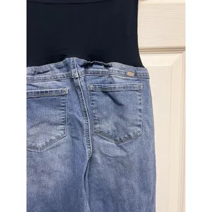 1822 Denim Maternity Pull‎ On Jeans Womens Size 14 32 Light Wash Denim CTDc thumbnail 5