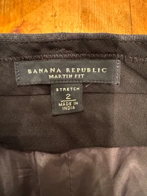 Banana Republic Wide-Leg Gray Wool Trouser Pants thumbnail 3