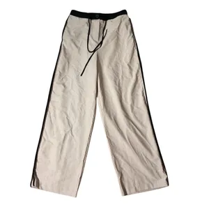 ASOS‎ DESIGN Minimalist Womens Light Pink Wide Leg Side Stripe Trousers Size S thumbnail 2