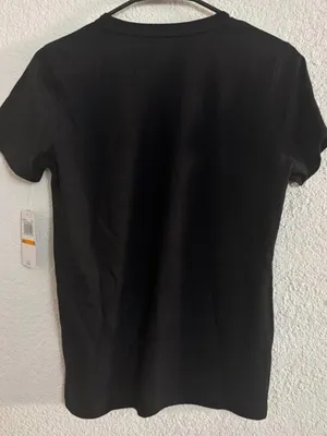 Michael Kors Women’s Black Graphic Tee with Gold Sunglasses Print small thumbnail 7