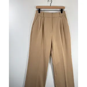 Favorite Daughter Womens Pants Brown Pleated High Rise Wide Leg Stretch Size 8 thumbnail 6