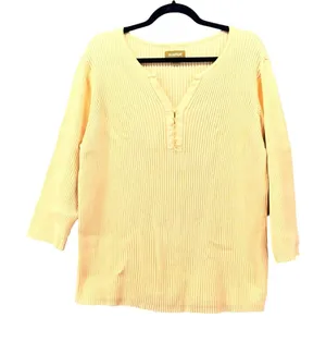 Avenue Henley Sweater Yellow  22‎ thumbnail 1
