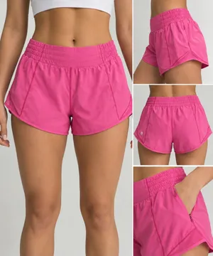 Lululemon Hotty Hot Shorts Size 6 Pink Running Athletic Shorts thumbnail 2