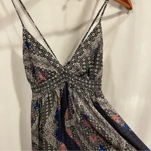 Fire Los Angeles maxi tie strap babydoll dress boho whimsigoth mermaid festival thumbnail 5