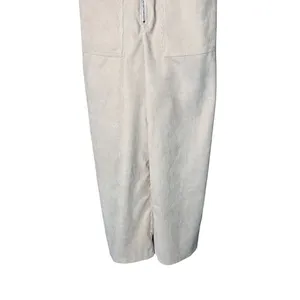 Nasty Gal Corduroy Cream Zip Up‎ Jumpsuit Size 6 thumbnail 3