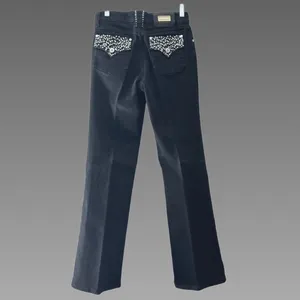 Lawman‎ Black Denim Jeans with Studded Details Sz 3 thumbnail 2