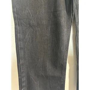Old Navy NWT Women's Size 8 High-Rise Slouchy Straight Button-Fly Black Jeans thumbnail 4