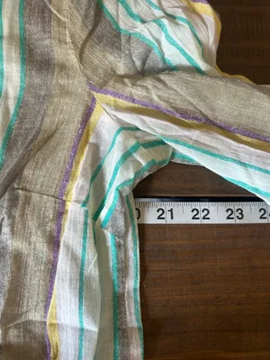 Free People Striped Cotton Button-Front Women's Top Large thumbnail 4