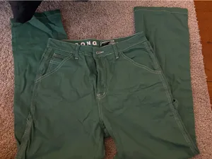 S.O.N.G Green Carpenter Jeans Size 29 thumbnail 1