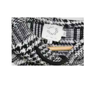 Lili Sidonio Molly‎ Bracken Women's Black & White Plaid Hoodie Dolman Size Small thumbnail 3