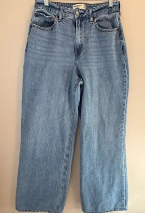 Abercrombie Curve Love Wide Leg Jeans 29/8 Long High Rise thumbnail 1