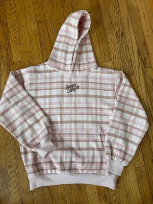🩷 Happy Camp3r Plaid Flannel Sweatshirt 🩷 BRAND NEW thumbnail 1