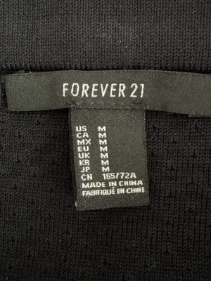 Forever 21 Classic Black Textured Pencil Skirt thumbnail 4