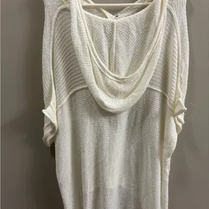 Pol NWOT Cream Hooded Sweater size small, very oversized thumbnail 2