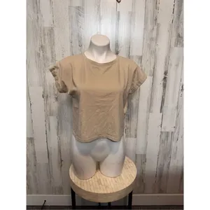 Zara tan blouse size medium thumbnail 5