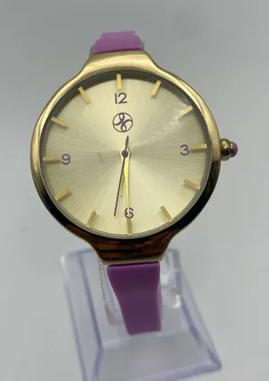 Fortune NYC Gold Tone Stainless Steel with Lavender Strap Women's Watch Working thumbnail 1