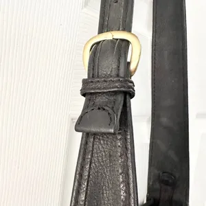 Fossil Vintage Black Leather 75082 Multi Pocket Top Zip Shoulder Bag Key Fob thumbnail 7