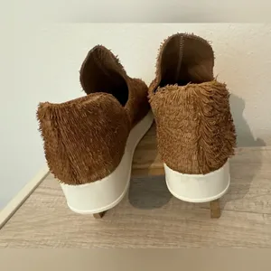 Antelope Comfy Slip On Sneaker Fuzzy Boho Unique Western Artsy Size 37 US 6 thumbnail 5