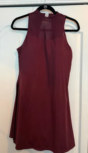 HALARA Burgundy Sleeveless Mini Dress - NWOT thumbnail 1