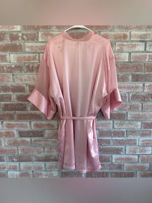 Victoria’s Secret Gold Label Satin Robe One Size Pink Vintage Coquette Feminine thumbnail 7