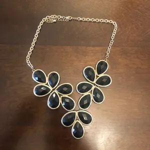 Set of two bib necklaces Blue thumbnail 4